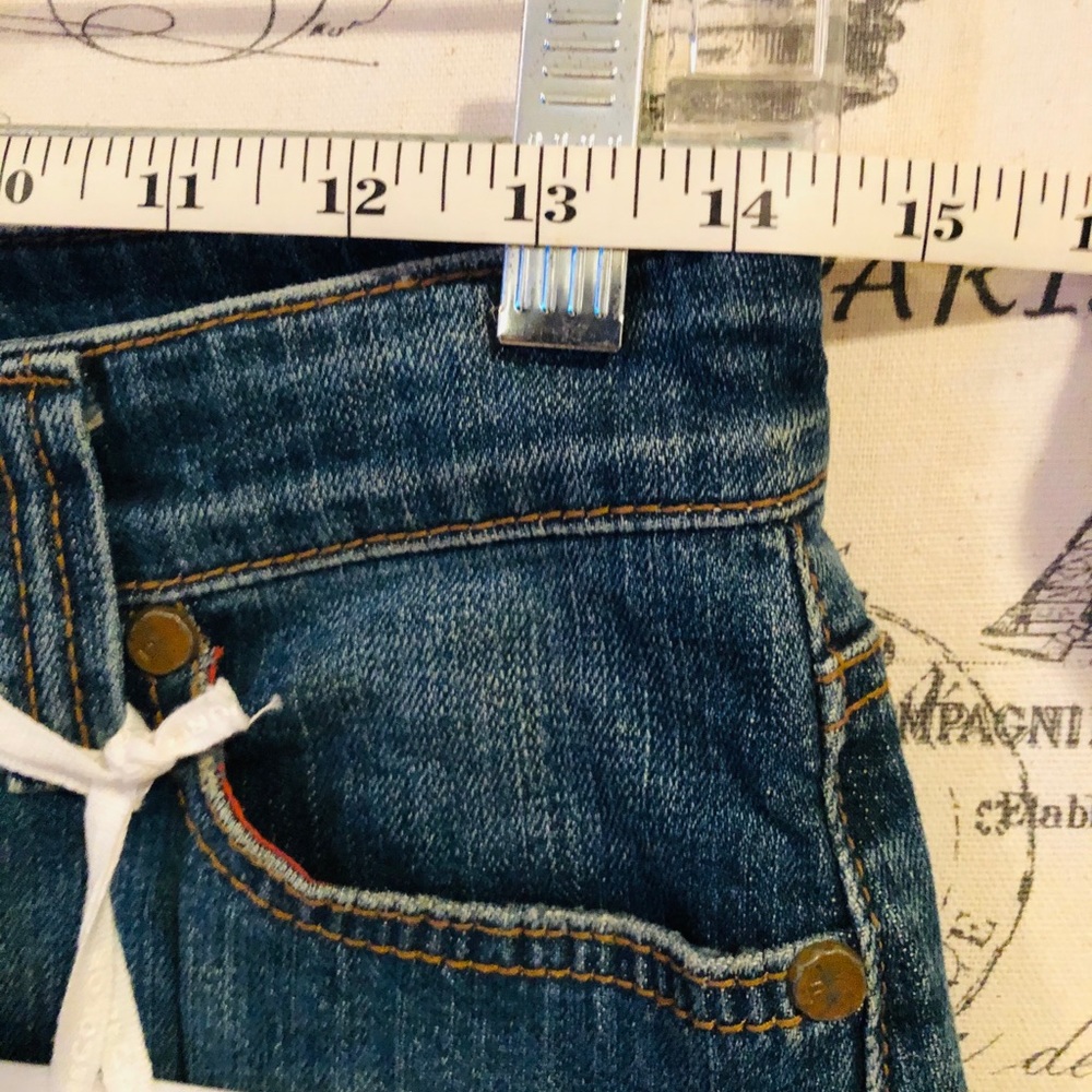 Pure Color Boutique Denim Midi Skirt NWT Dark Wash Jean Skirt Vogue - Picture 8 of 15